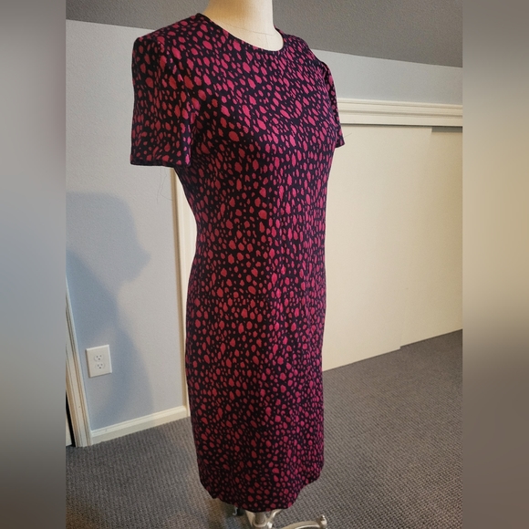 St. John Leopard Print Knit Dress - Picture 2 of 6